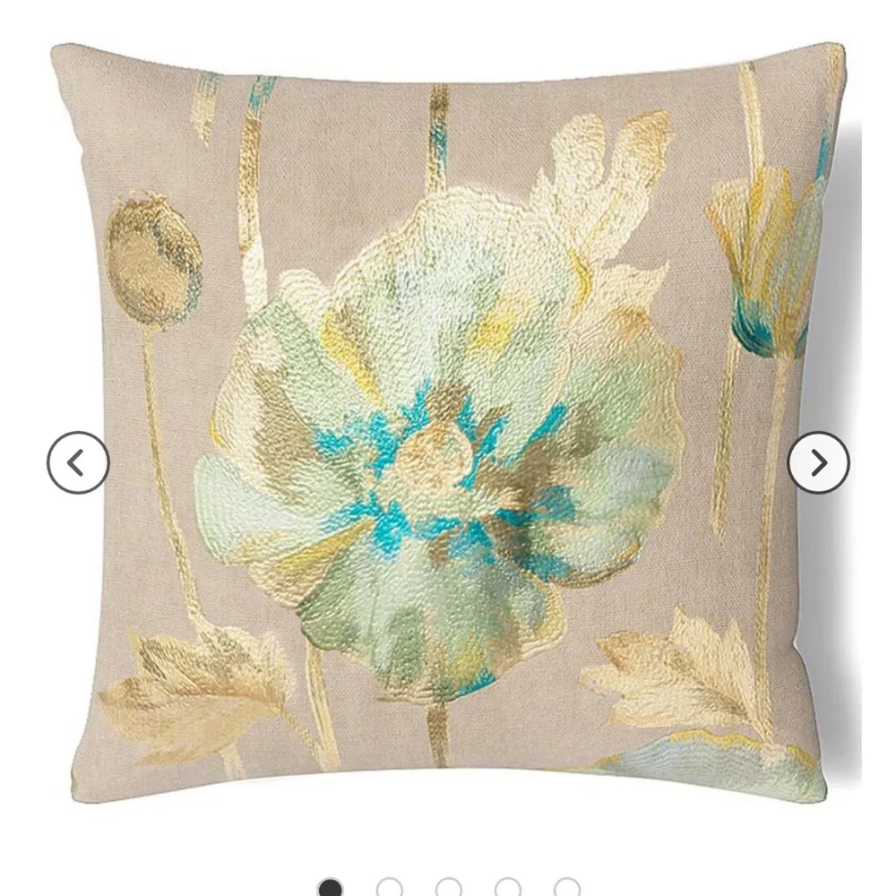 Ann Gish Opium 26 inch Euro Sham in Azure